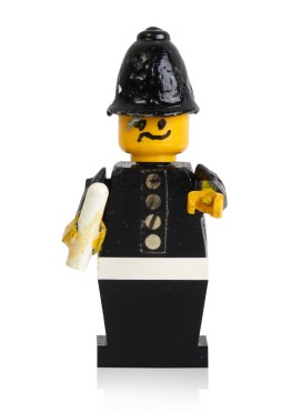 Early prototypes and first police minifigure-2