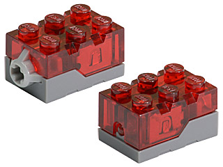 Lego ® Light & Sound Battery Box 9V System Luminous Stone Siren Power Stone